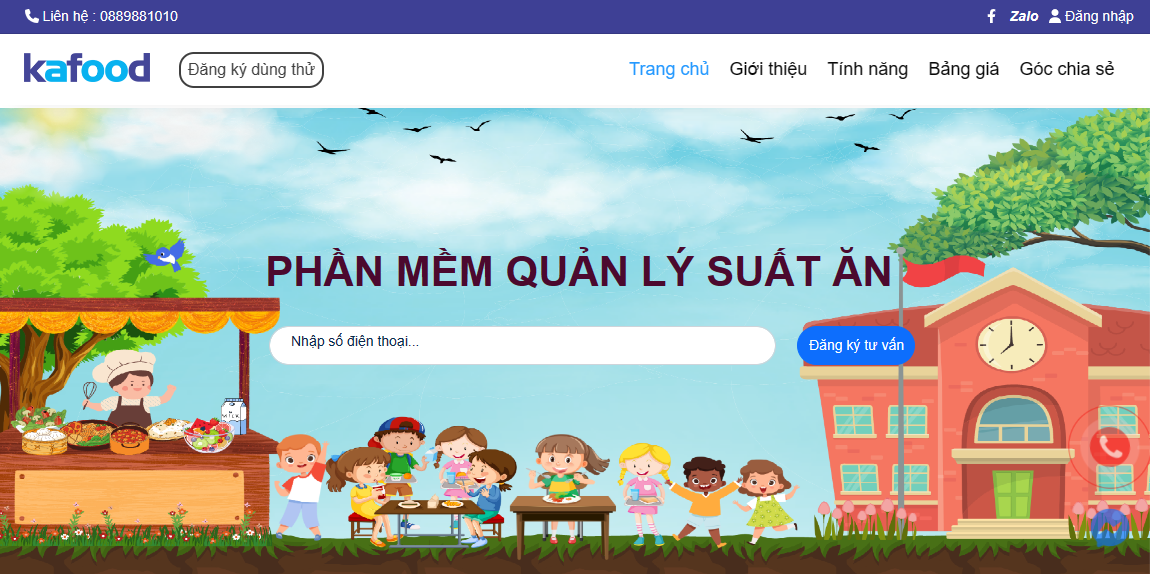 Quản lý suất ăn và định lượng dinh dưỡng cho trẻ mầm non, tiểu học - Kafood