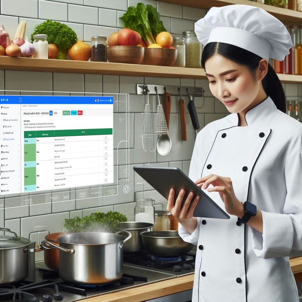 Phần mềm Quản lý bếp ăn cho trường học, bếp ăn công nghiệp, bệnh viện, viện dưỡng lão